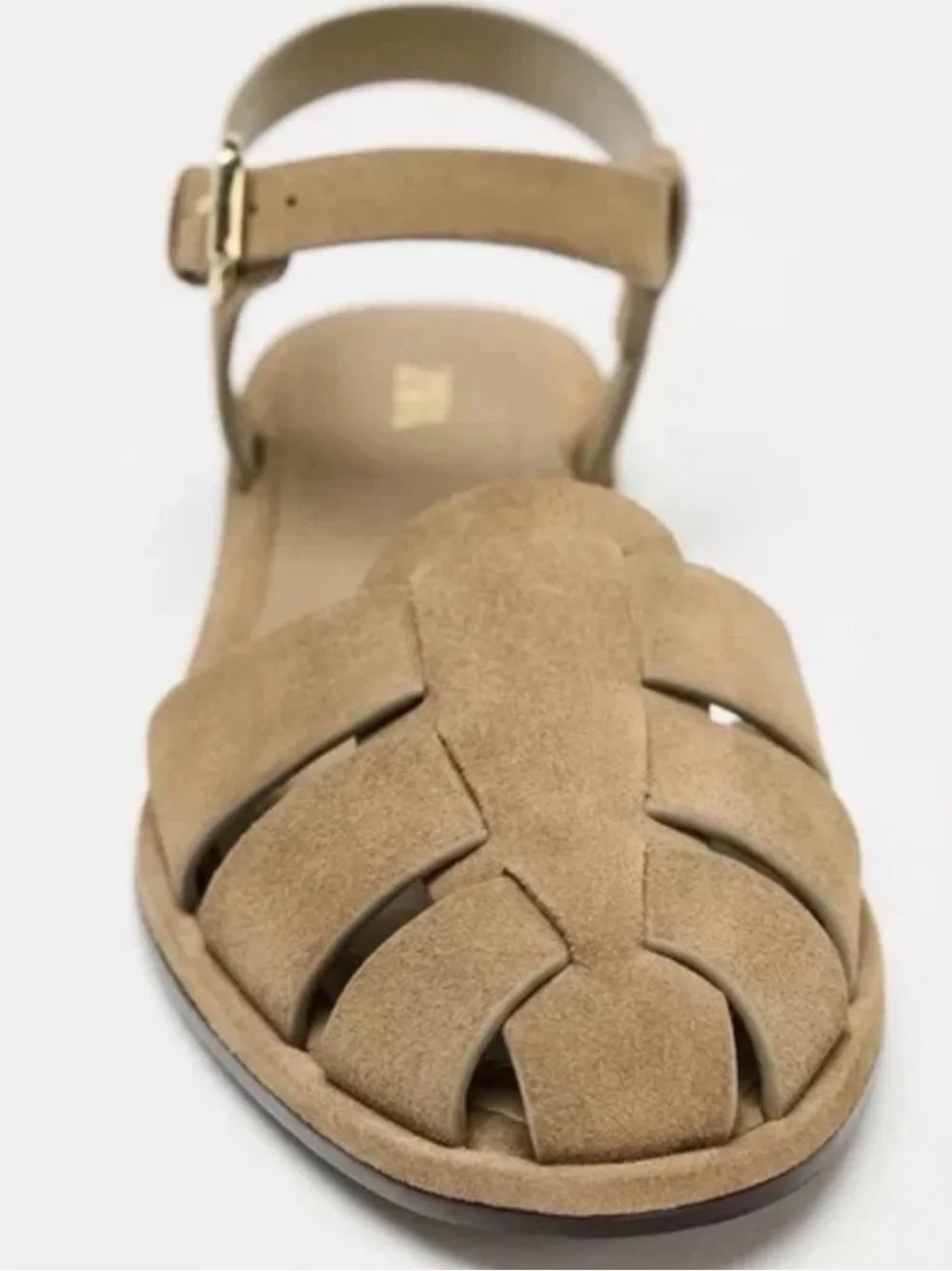 Zara Tan Suede Fisherman Sandals - Picture 3 of 6